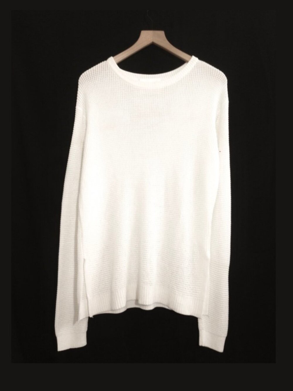 White + Warren Mesh Long Sleeve Crew Sample - Small/Med - NWT